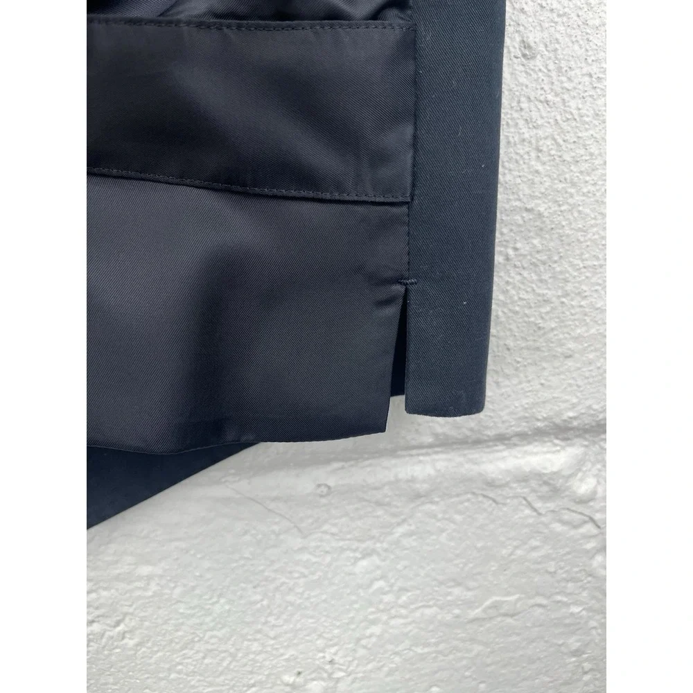 J Crew Larusmiani Mens Vest Waistcoat Small Navy Blue Italy Preppy Academia
